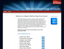 Tablet Screenshot of electionconsole.com